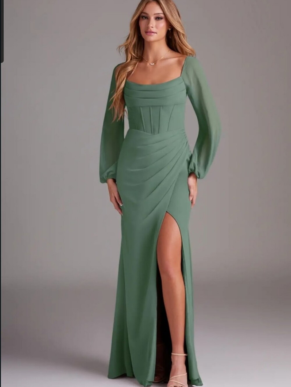 Azazie Bridesmaid Dress Sage